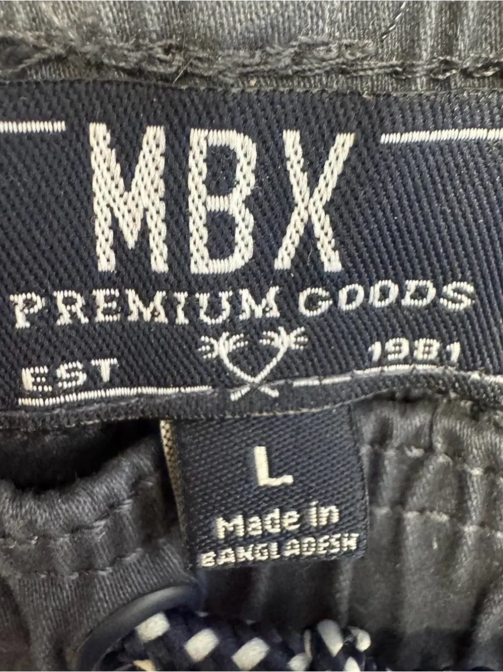 MBX Men's Navy Drawcord Hybrid Shorts - Picture 8 of 8